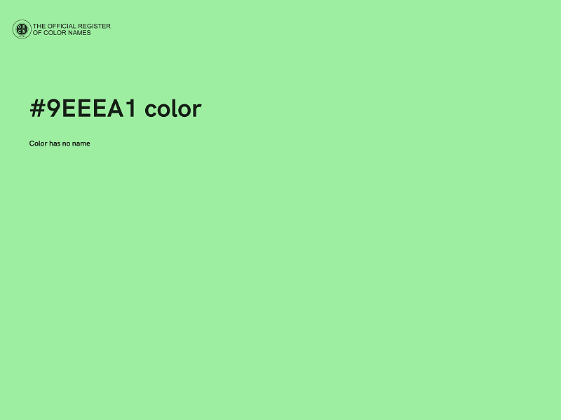 #9EEEA1 color image
