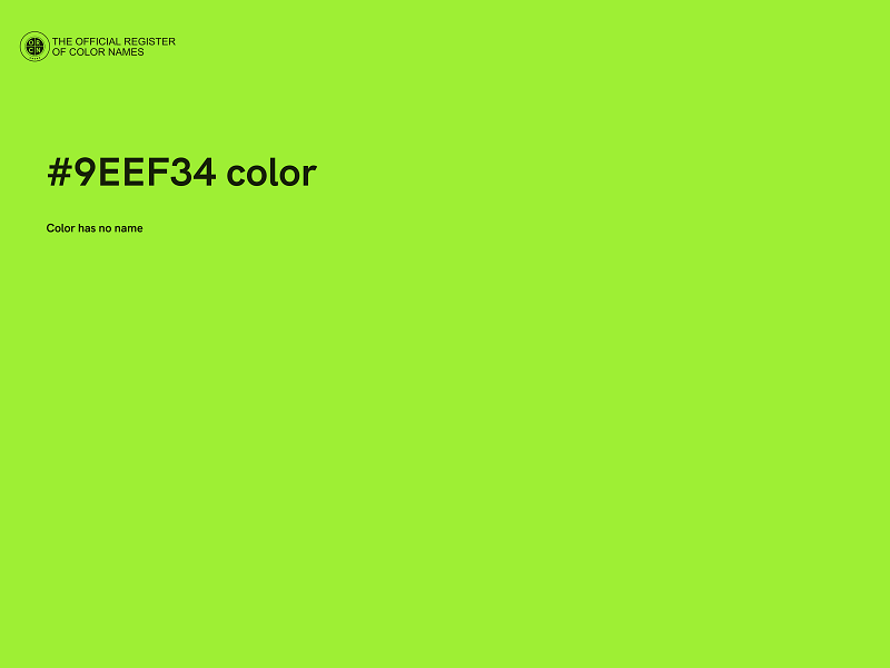 #9EEF34 color image