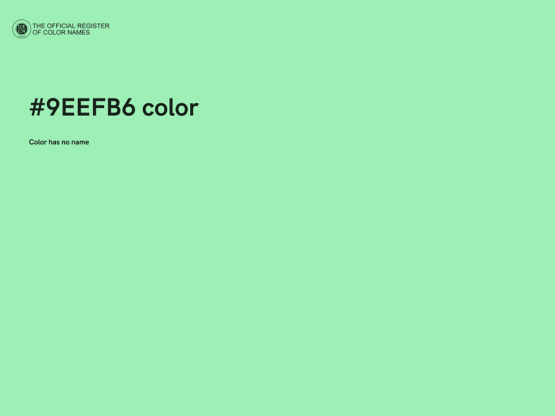 #9EEFB6 color image