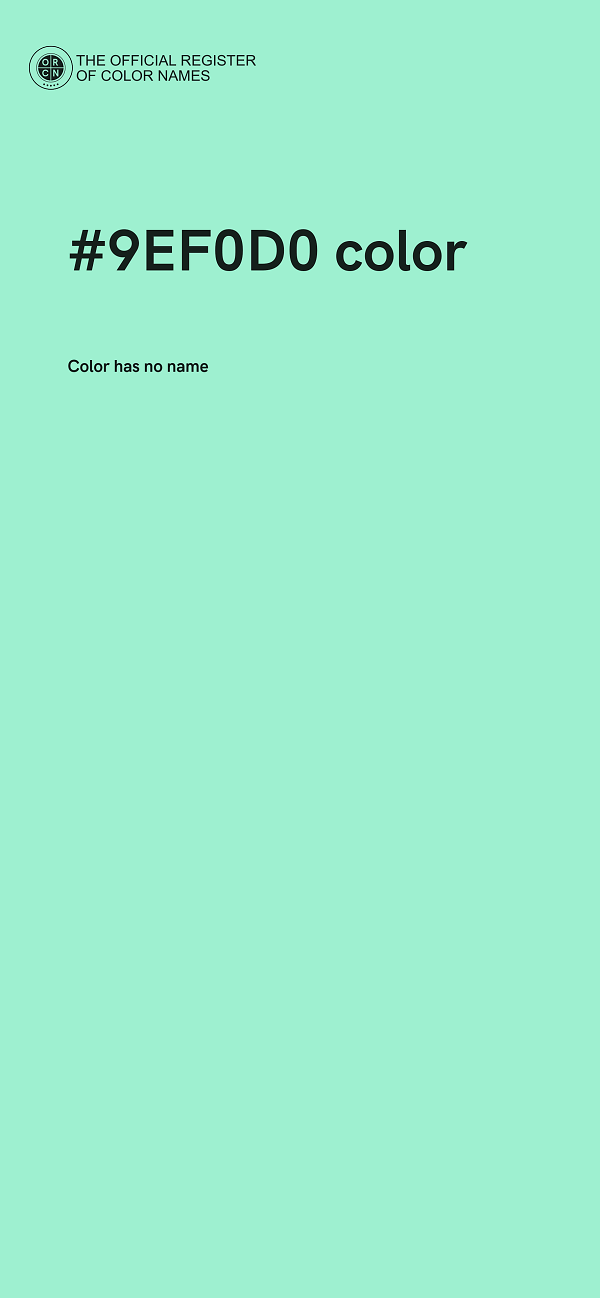 #9EF0D0 color image