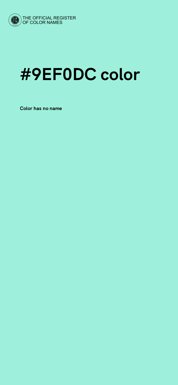 #9EF0DC color image