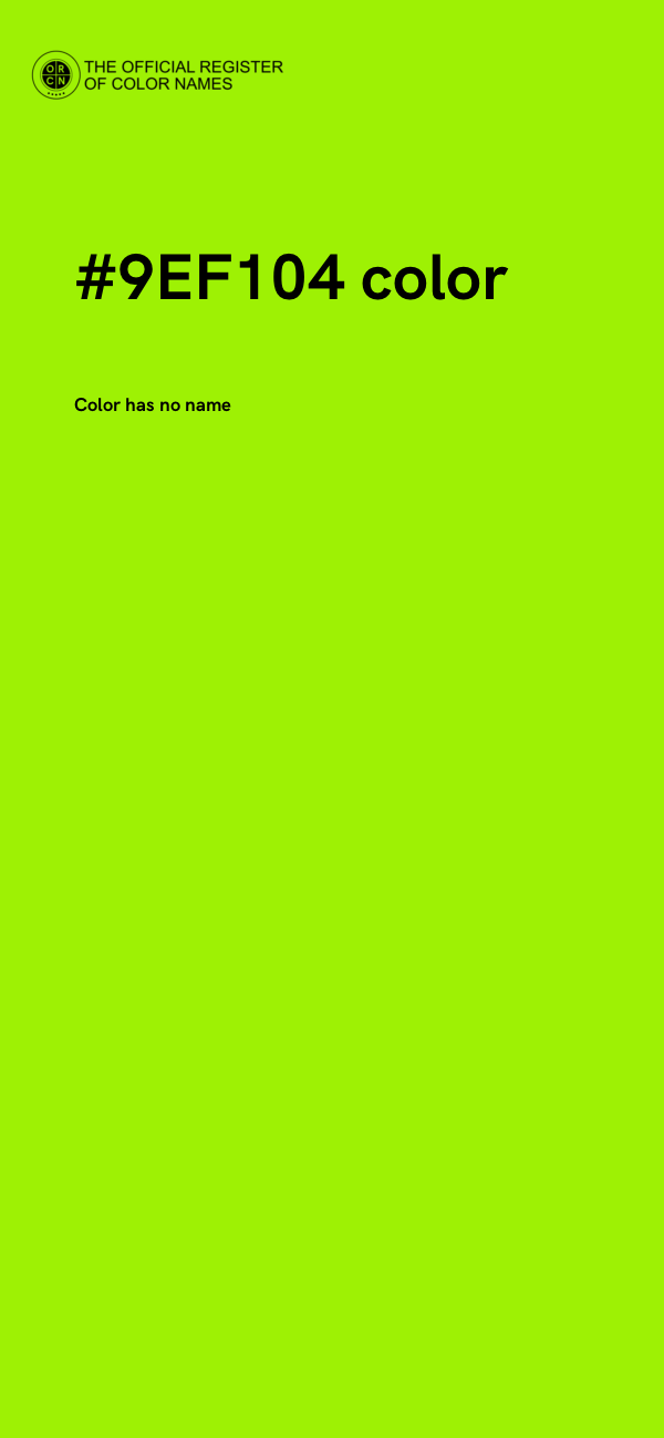 #9EF104 color image