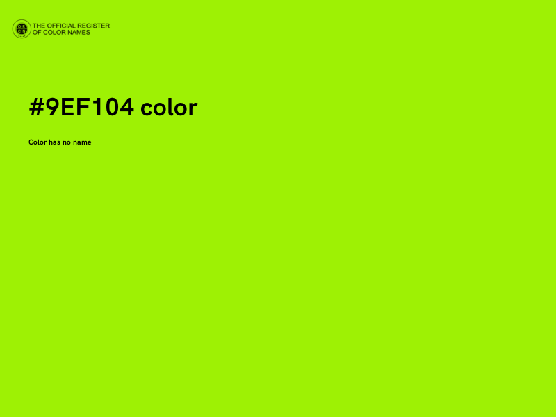 #9EF104 color image