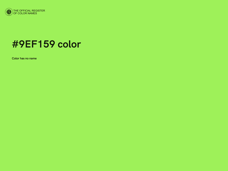 #9EF159 color image