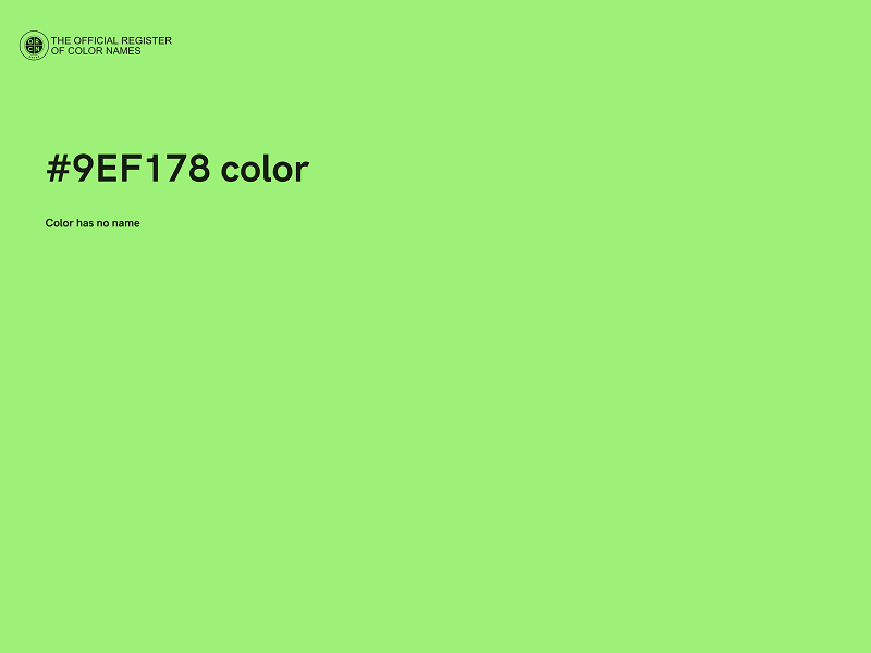 #9EF178 color image