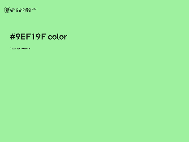 #9EF19F color image