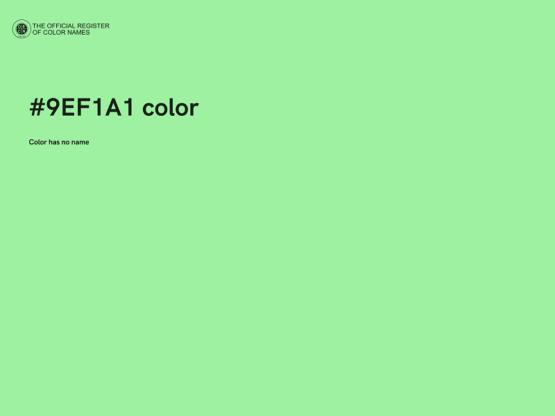 #9EF1A1 color image