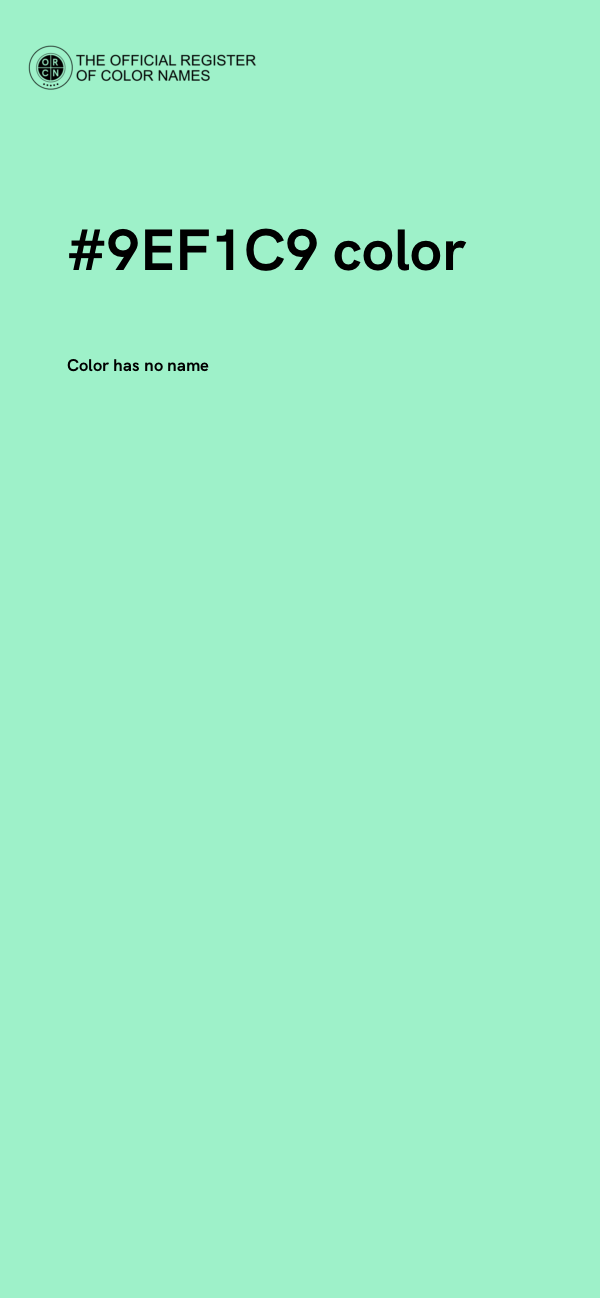 #9EF1C9 color image
