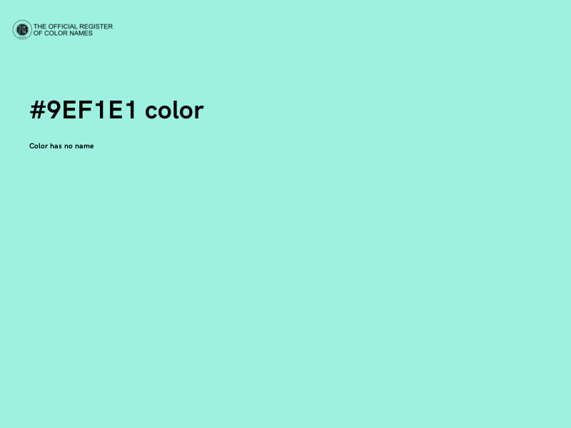 #9EF1E1 color image
