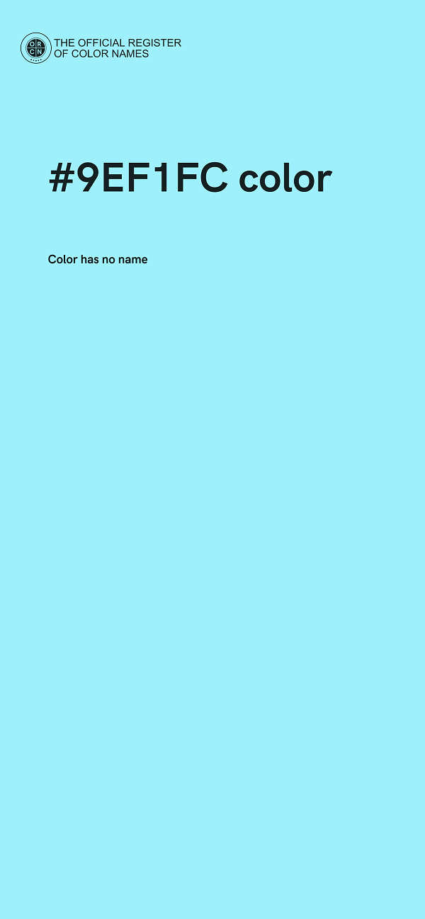 #9EF1FC color image