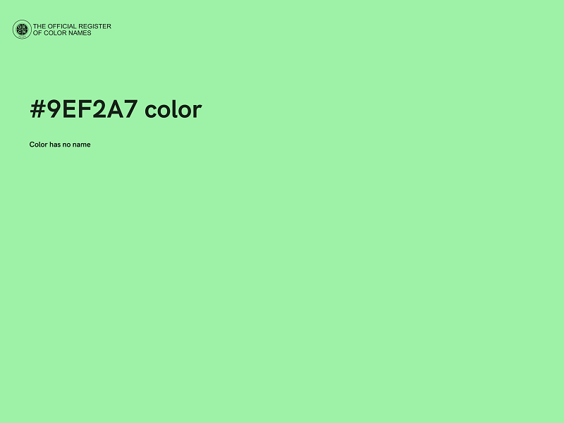 #9EF2A7 color image