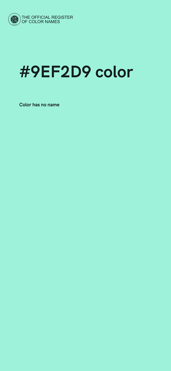 #9EF2D9 color image