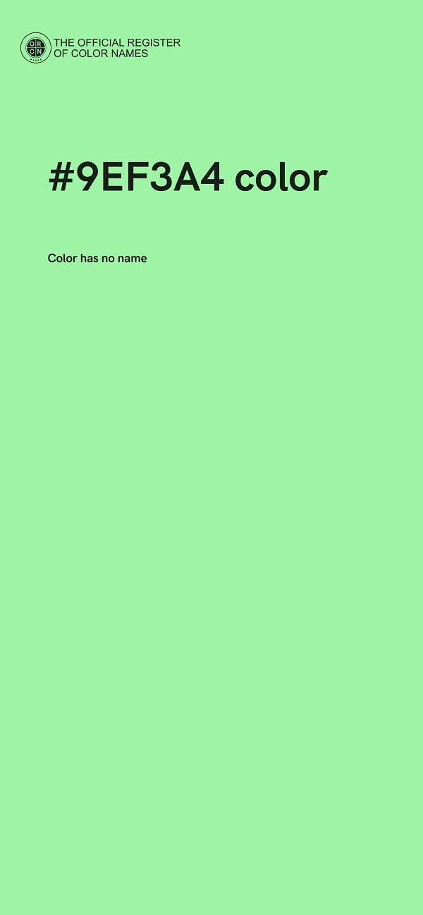 #9EF3A4 color image