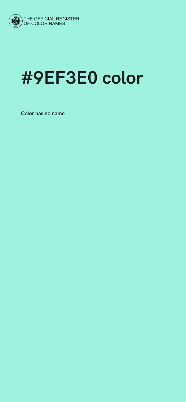 #9EF3E0 color image