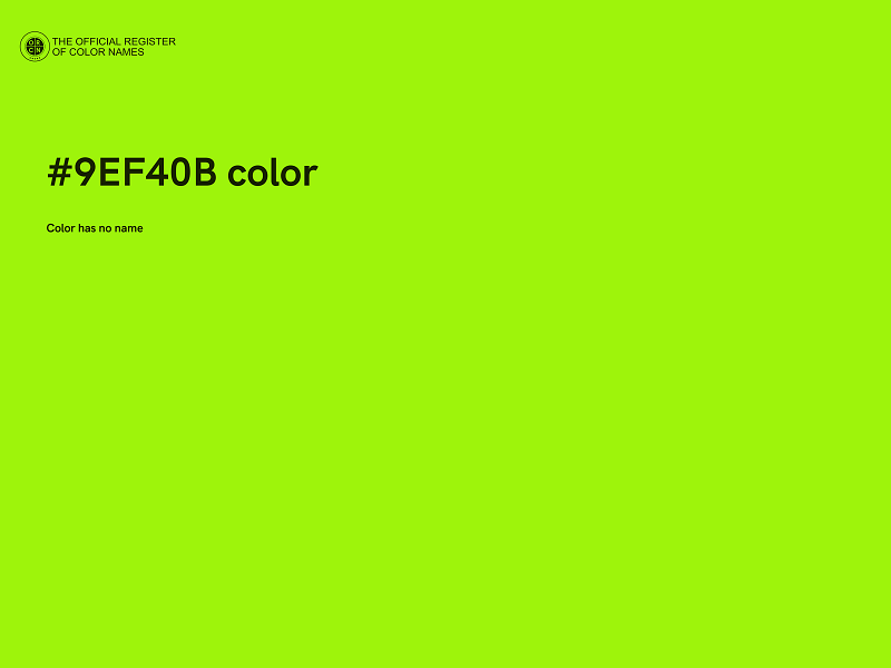 #9EF40B color image