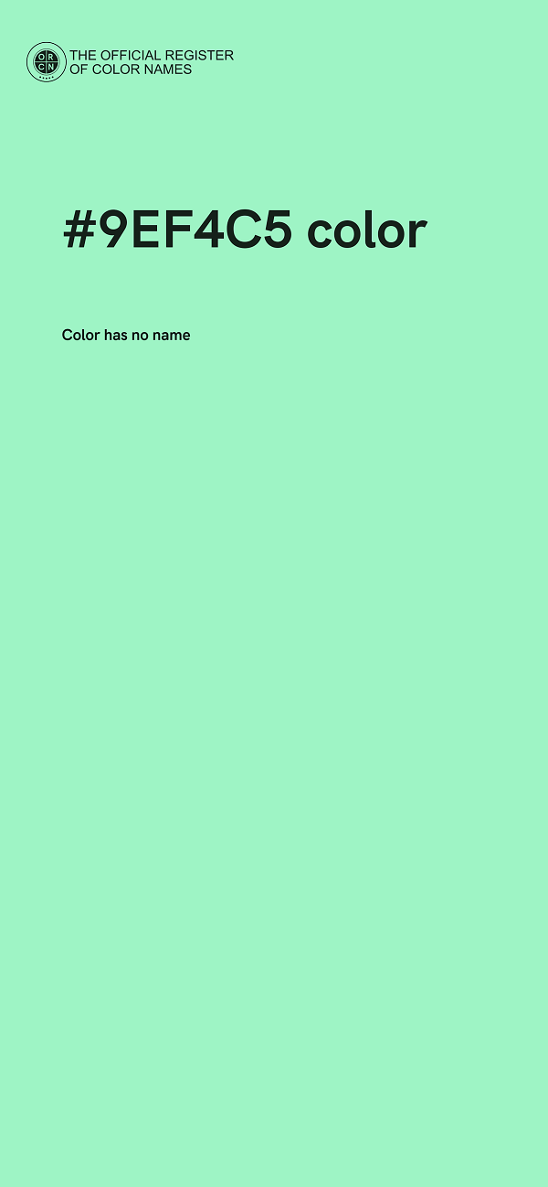 #9EF4C5 color image