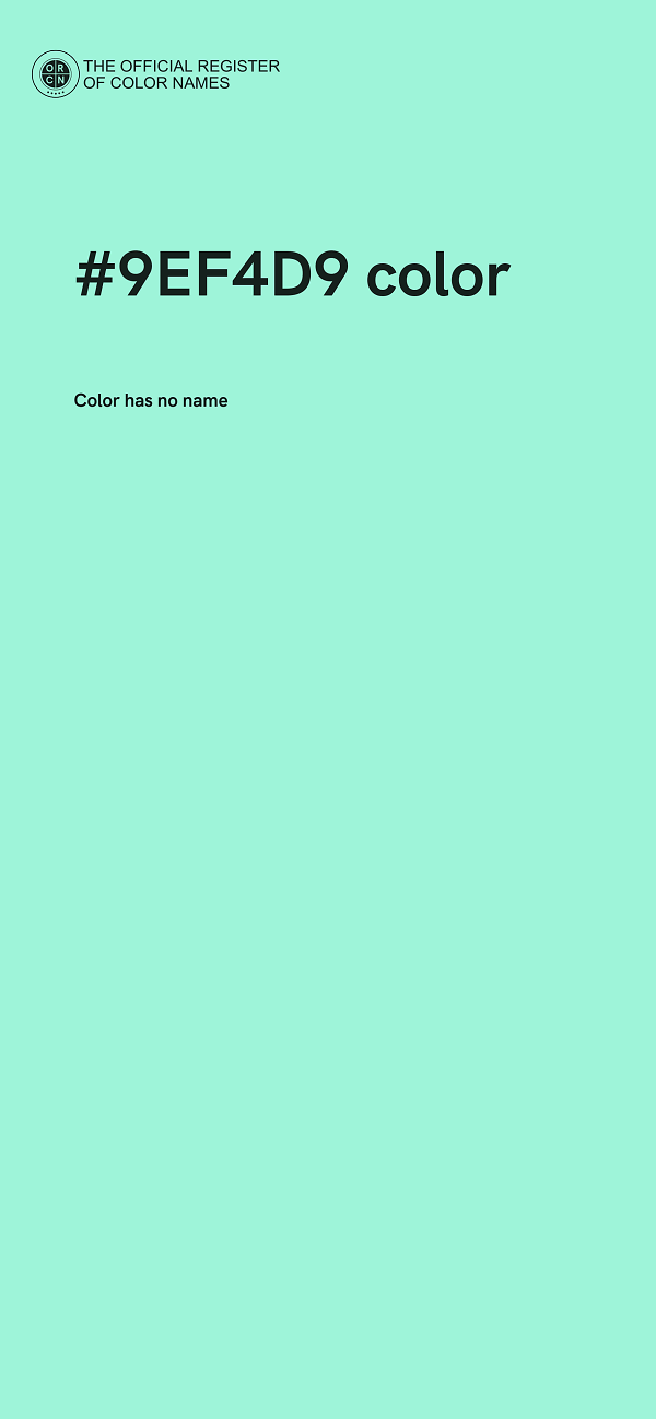 #9EF4D9 color image