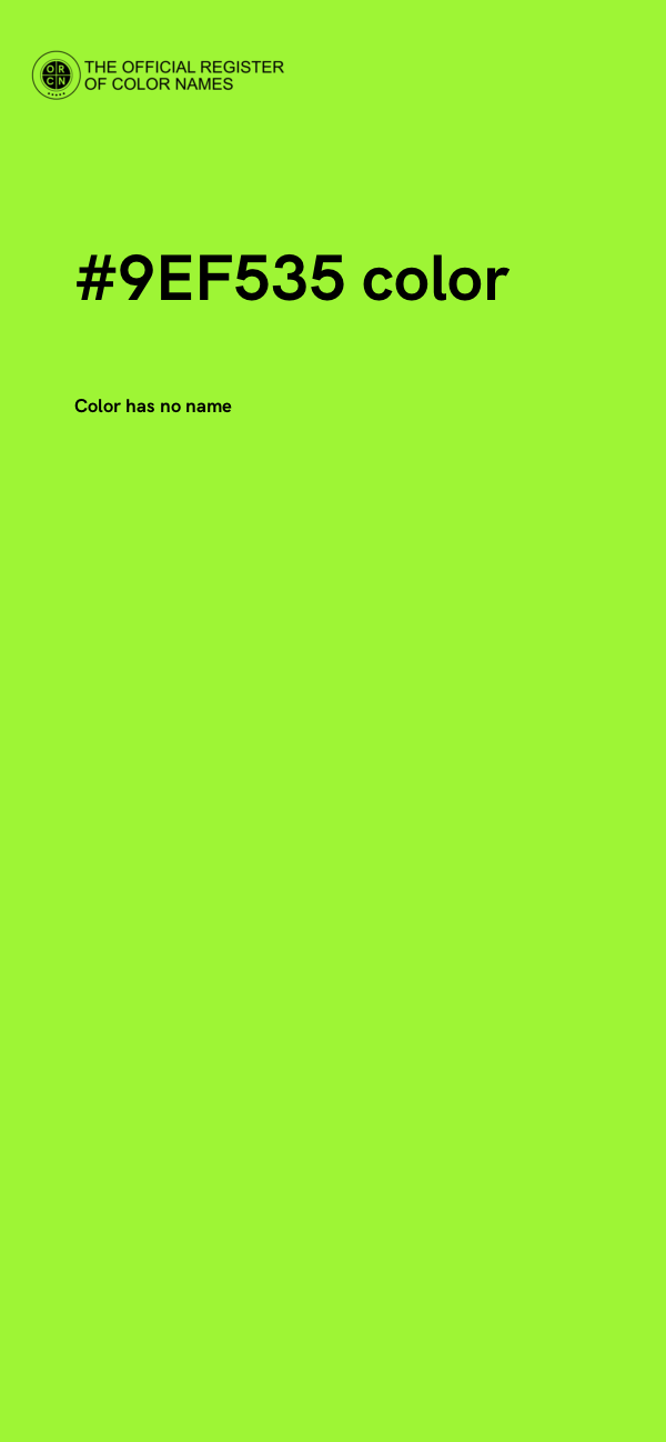 #9EF535 color image