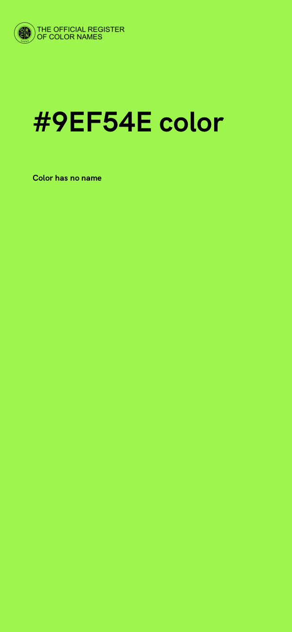 #9EF54E color image
