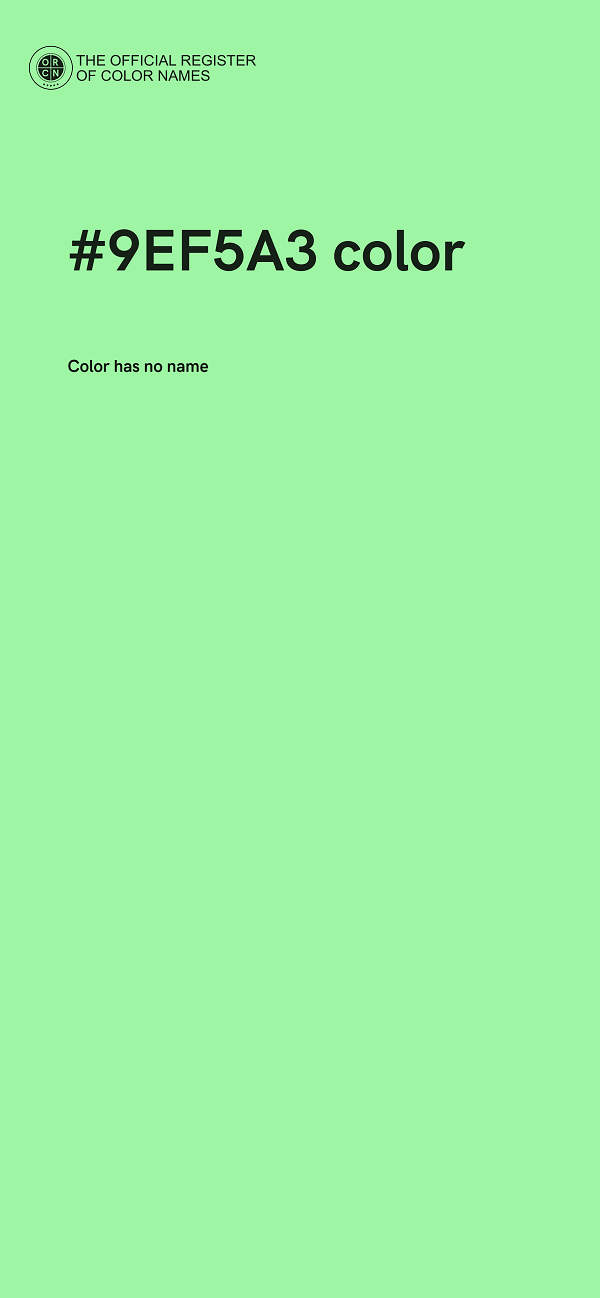 #9EF5A3 color image