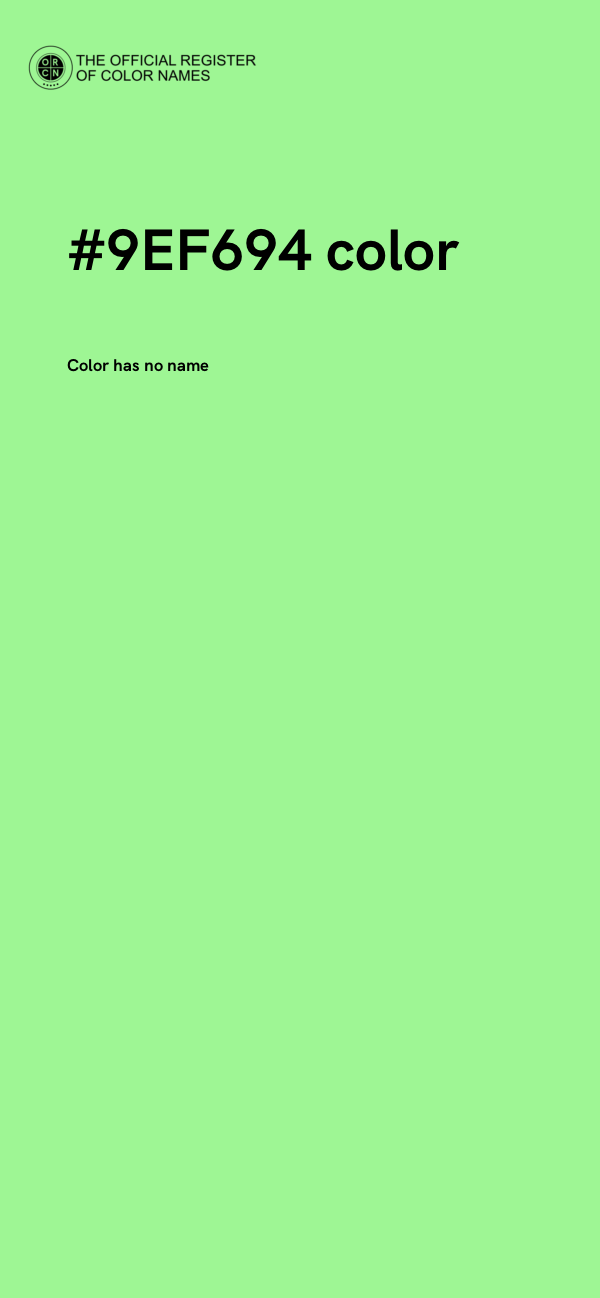 #9EF694 color image
