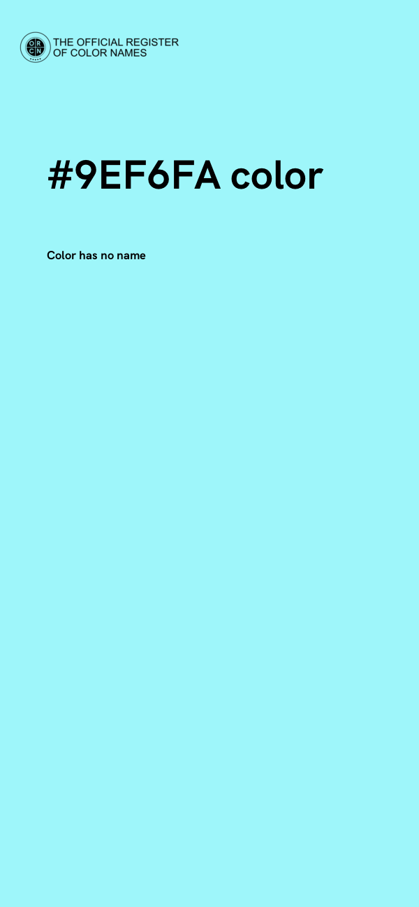 #9EF6FA color image