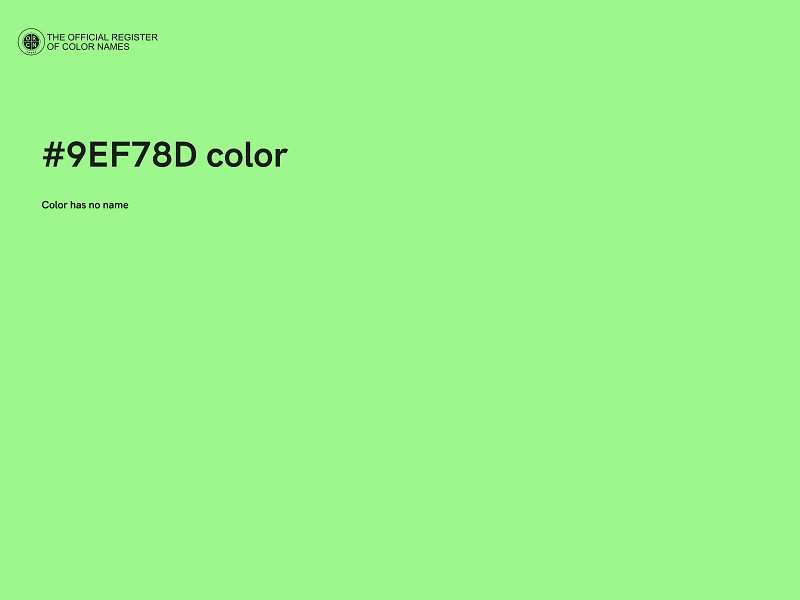 #9EF78D color image