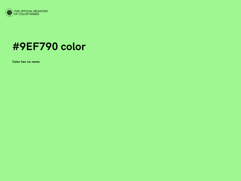 #9EF790 color image