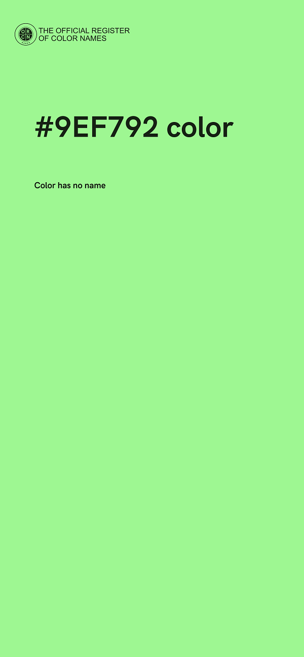 #9EF792 color image