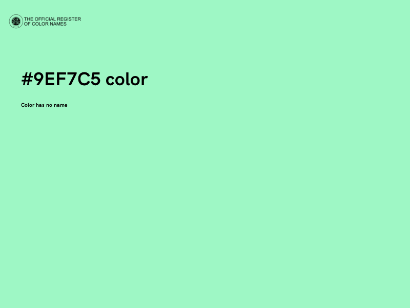 #9EF7C5 color image