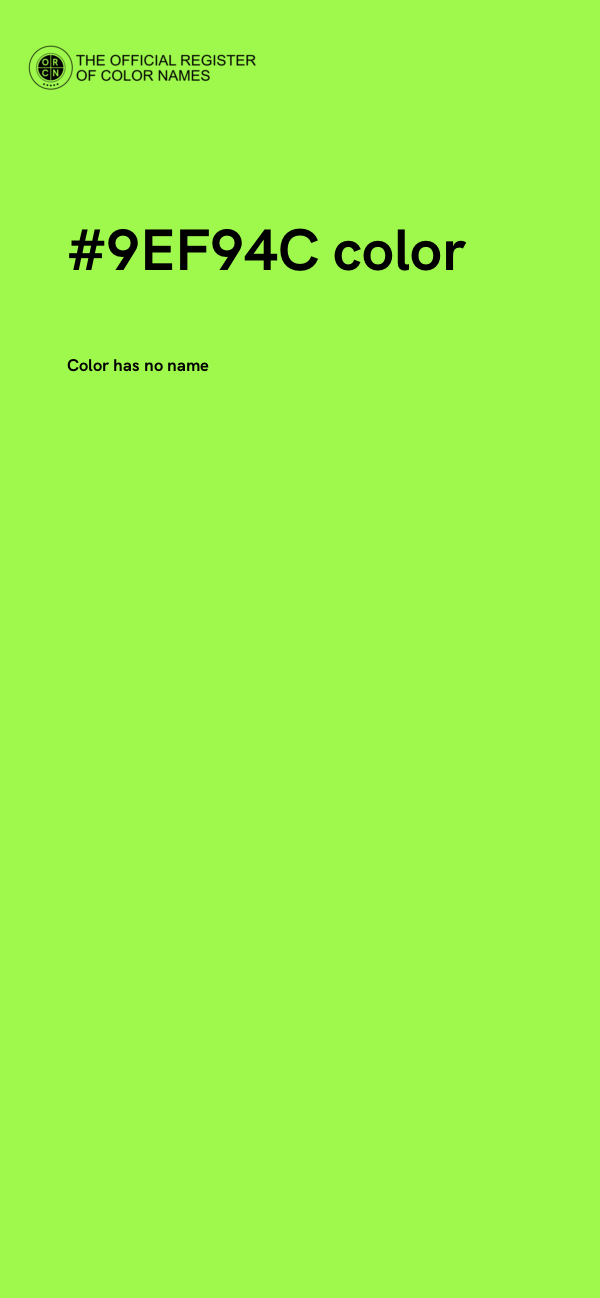 #9EF94C color image
