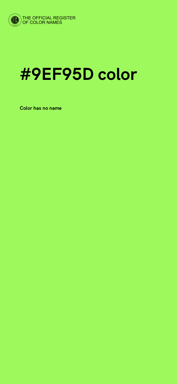 #9EF95D color image