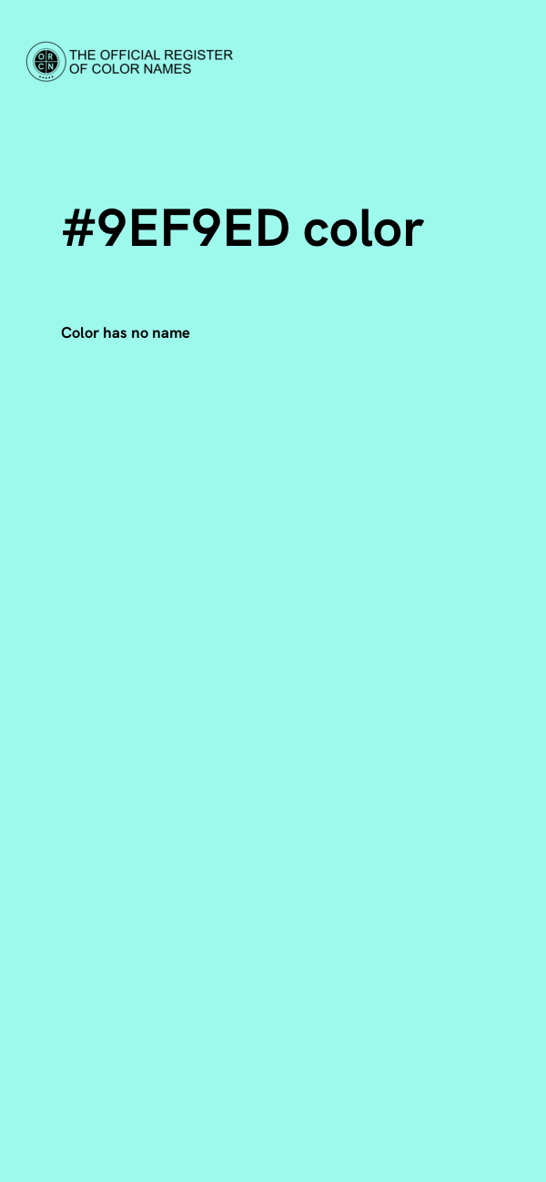 #9EF9ED color image