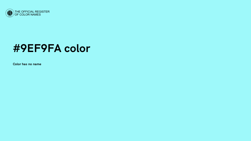 #9EF9FA color image