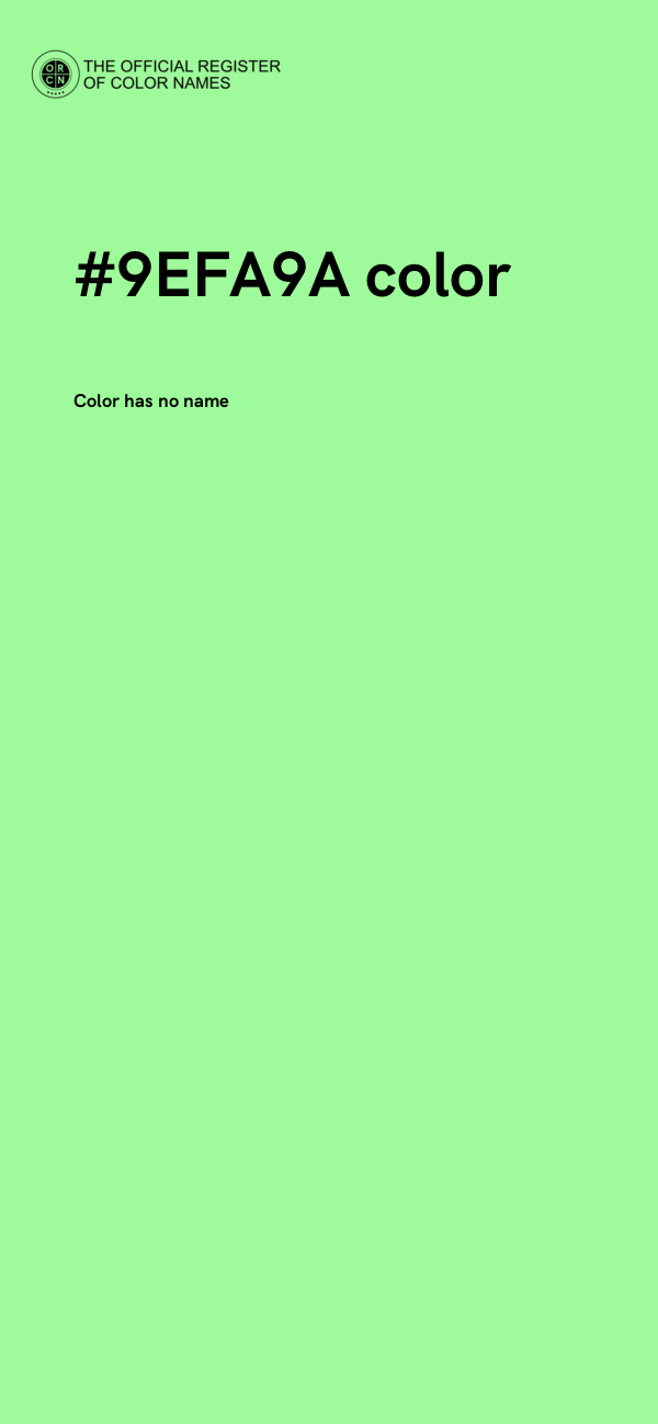 #9EFA9A color image