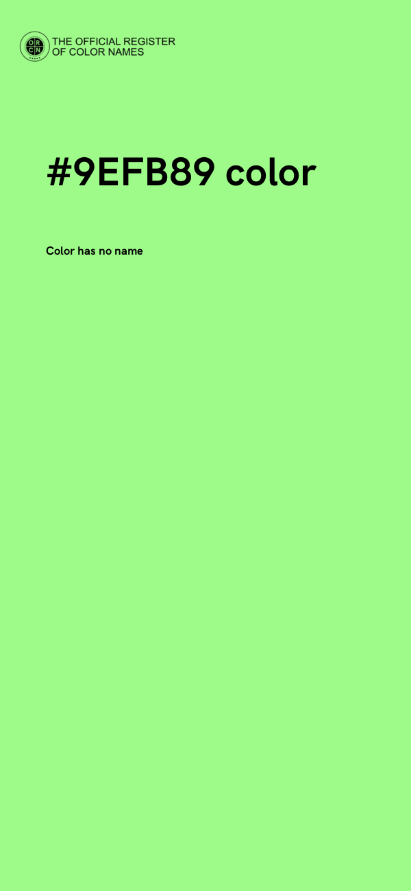#9EFB89 color image