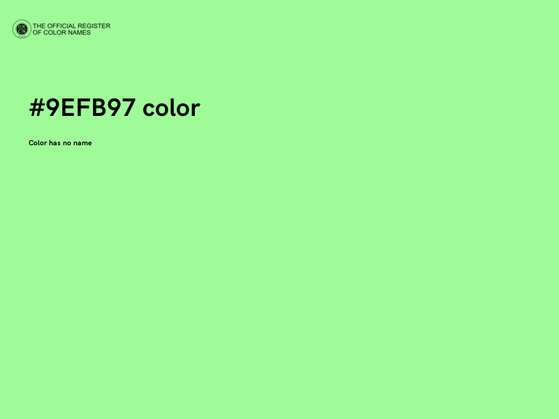#9EFB97 color image