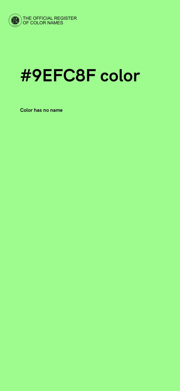 #9EFC8F color image