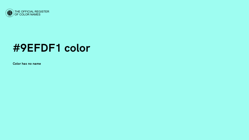 #9EFDF1 color image
