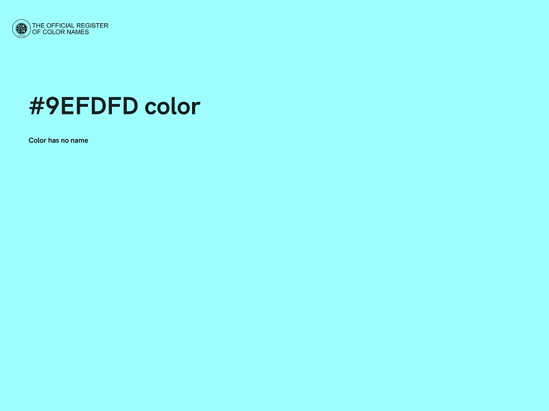 #9EFDFD color image