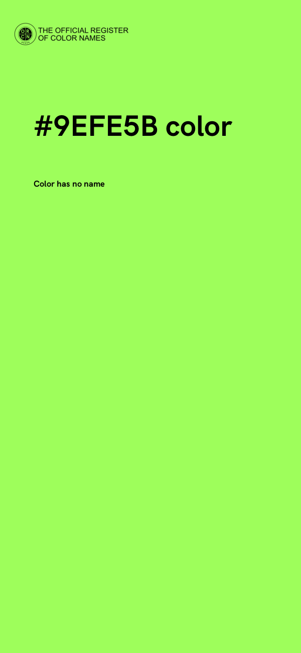 #9EFE5B color image