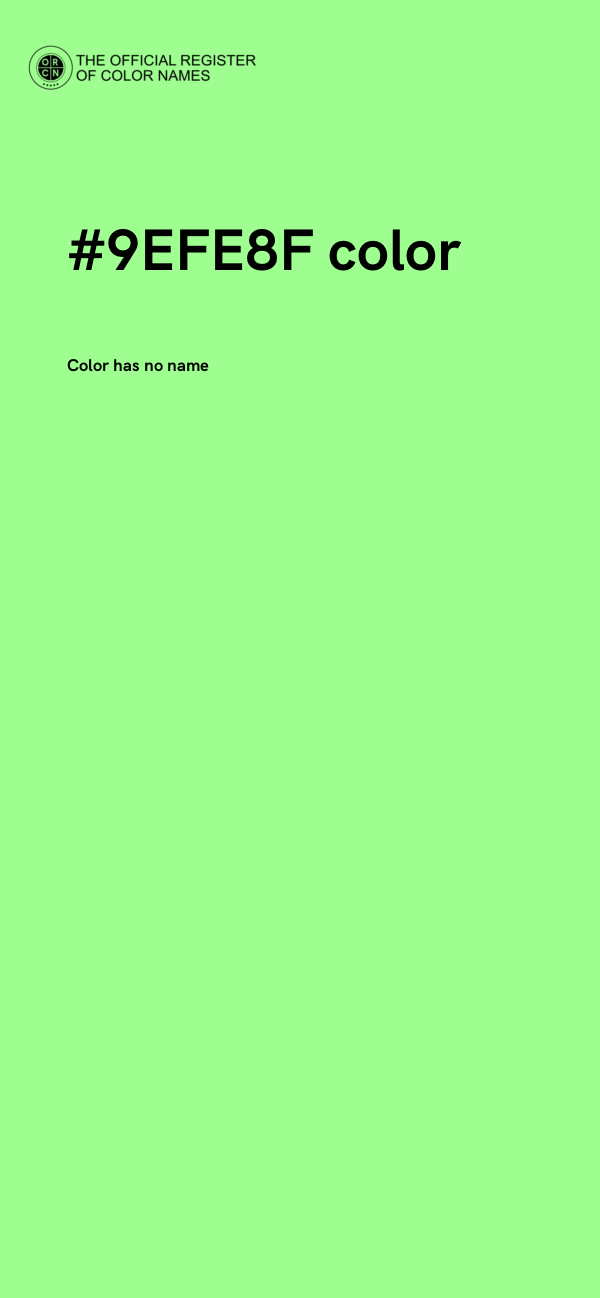 #9EFE8F color image