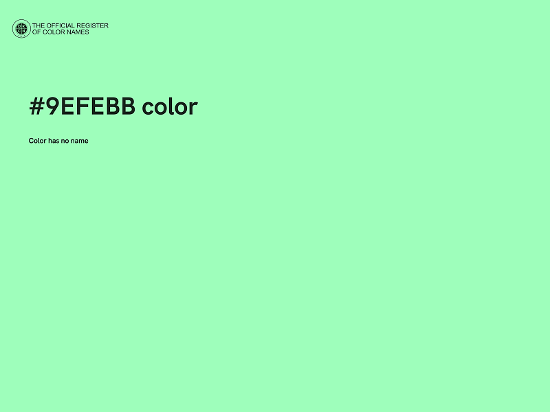 #9EFEBB color image