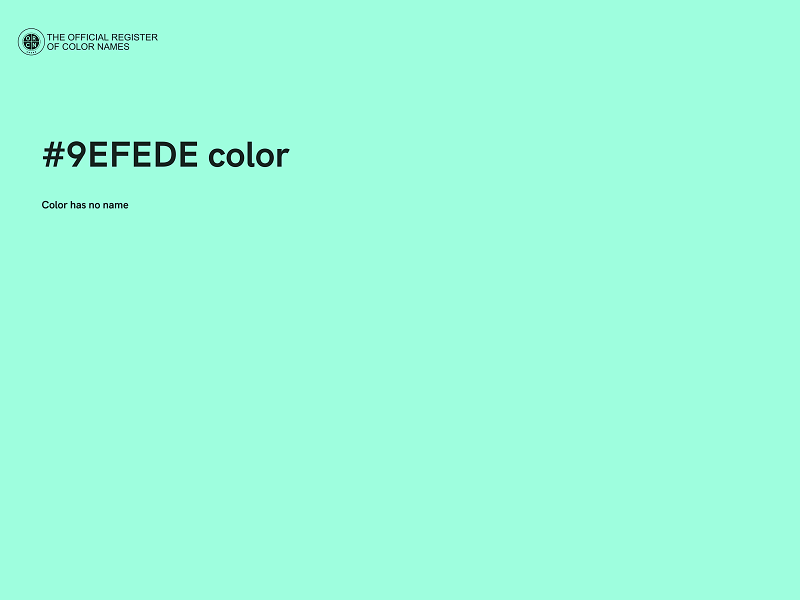 #9EFEDE color image