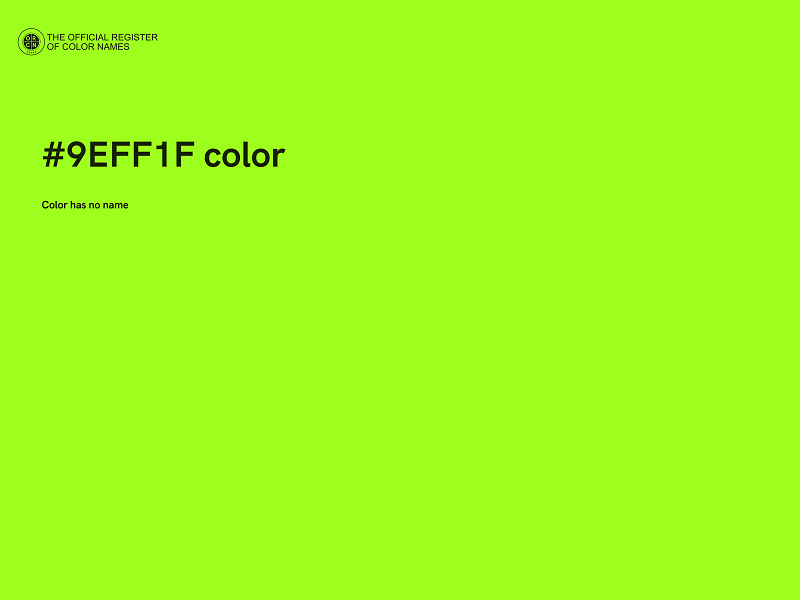 #9EFF1F color image