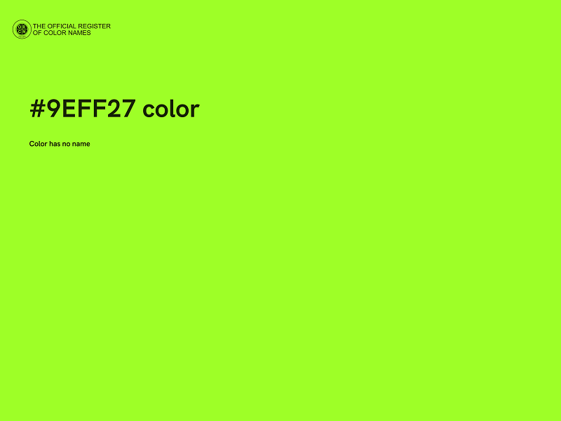 #9EFF27 color image