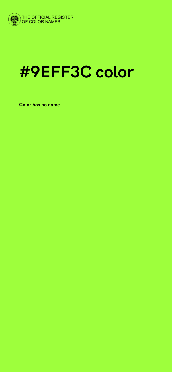 #9EFF3C color image