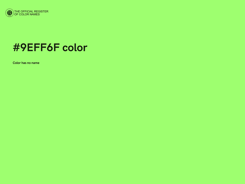 #9EFF6F color image