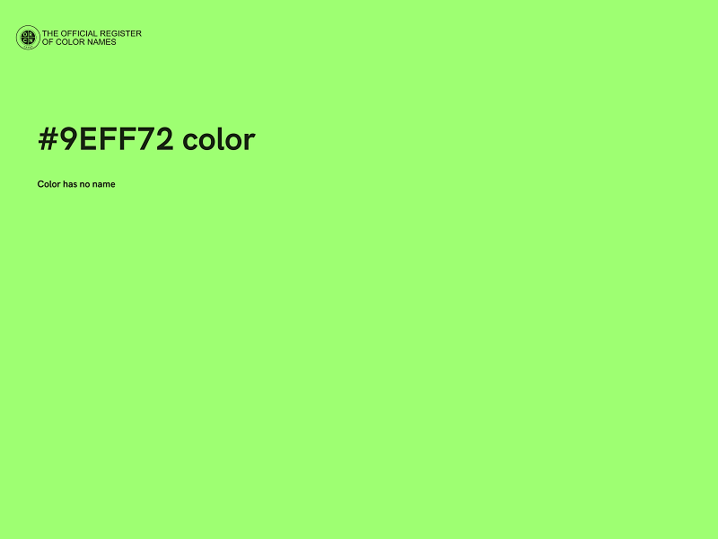 #9EFF72 color image