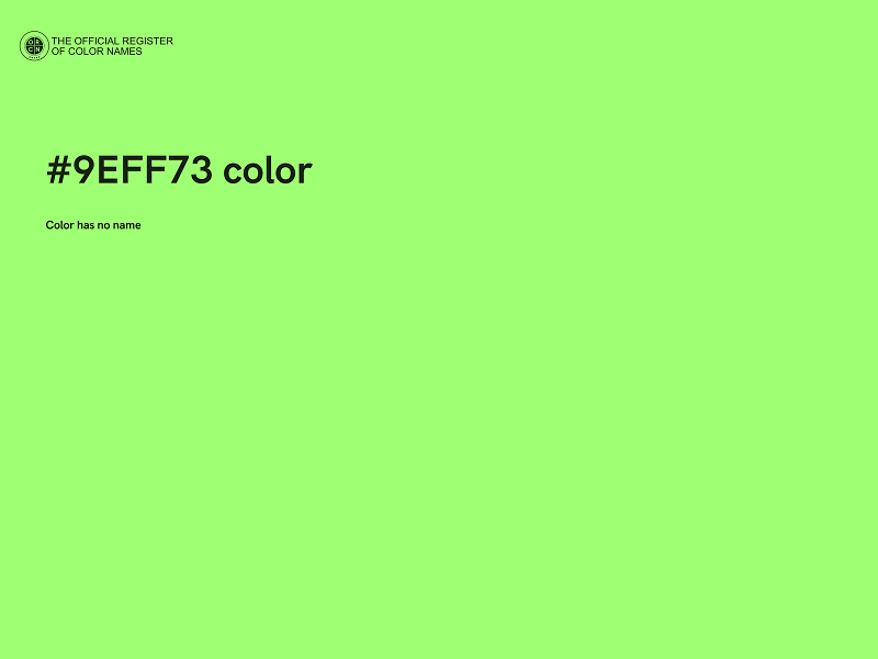 #9EFF73 color image